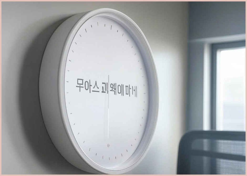 무아스 퓨어 미니 LED 벽시계