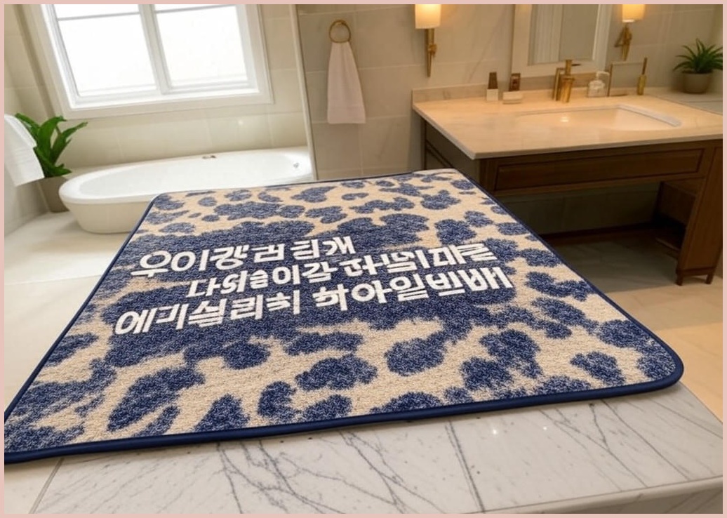 우아한클릭 2개 빨아쓰는 규조토 발매트 화장실 욕실 발매트
