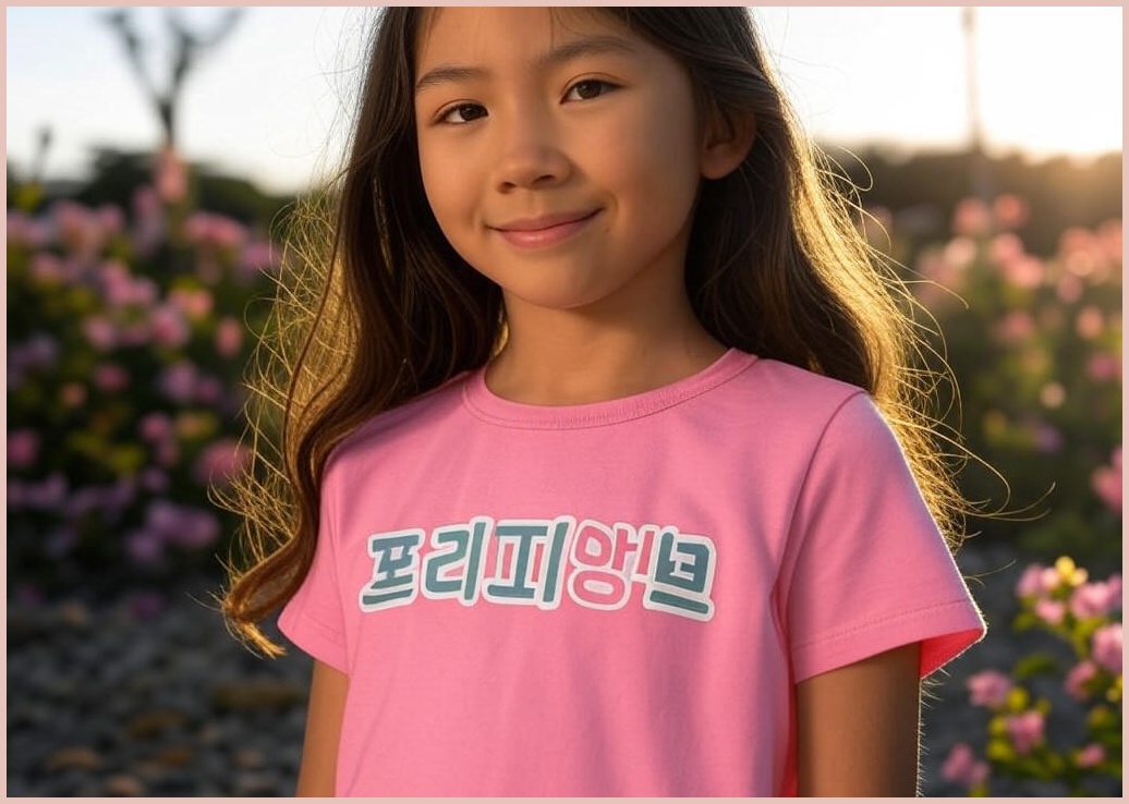 프리미에팜 여아용 캐치 티니핑 심플 반팔 티셔츠